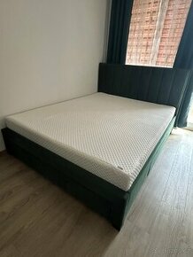 Čalouněná postel Wolfgang 160x200, zelená