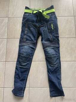 Pánské moto jeansy kalhoty
