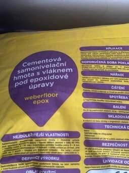 Samonivelační stěrka Weberfloor epox 25 kg