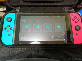 Nintendo Switch V2 s Chipem a Koženým pouzdrem