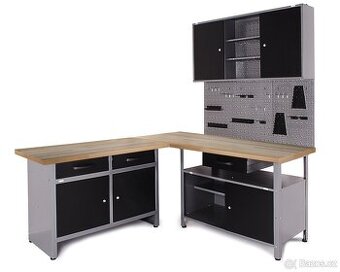 Dílenský pracovní stůl - ponk rohový