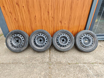 Plechová kola 4x100 16" + celoroční pneu 195 45 16