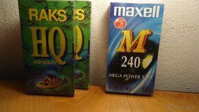 Kazety VHS  zabalené orig.ve folii