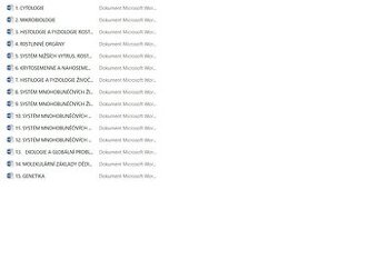 Maturitní otázky biologie