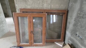 Okna oboustranný zlatý dub, nejspíše dvojsko