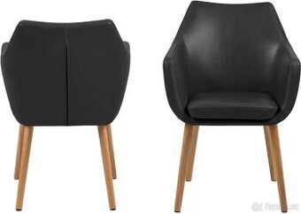 Černé křeslo Actona Nora