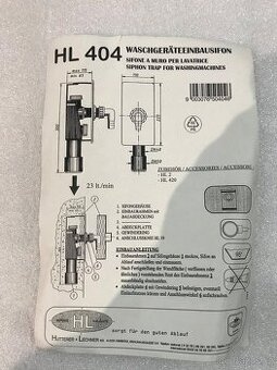 HL sifon pračkový pod omítku HL404