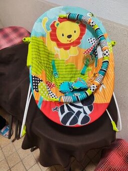 Vibrující lehátko Bright Starts Safari Fun