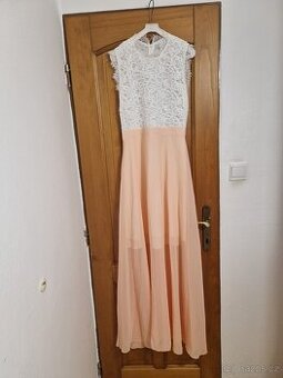 Společenské šaty dlouhé dvoubarevné