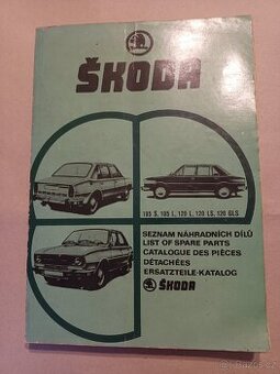 Škoda 105/120 úzký typ-katalog náhr. dílů