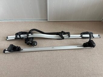 Střešní příčníky na Hágusy a nosič kol Thule