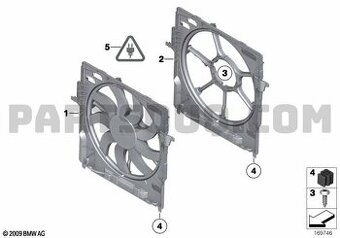 Větrák chlazení motoru BMW F-Třydy 17427647652