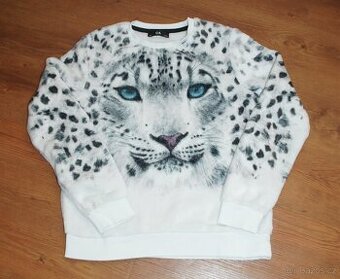 Mikina s bílým tigrem C&A - vel. 158