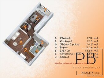 Prodej bytu 2+1, 62,02 m², Olomouc – Nová Ulice, Brněnská
