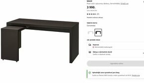 Psací stůl s výsuvnou deskou IKEA - 1