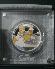 stříbrná mince Simpsons