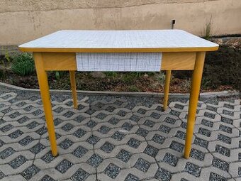 Retro kuchyňský stůl s umakartem - 60. léta Brusel