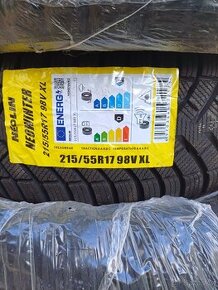 prodám 4 pneu zimní nové 215x55R17 98V XL