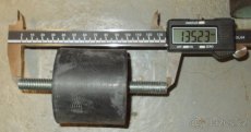 Silentblok D=70/H=60 Typ 1 (A) M12x37 se dvěma šrouby - 1