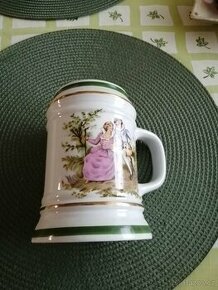 Retro korbel porcelán