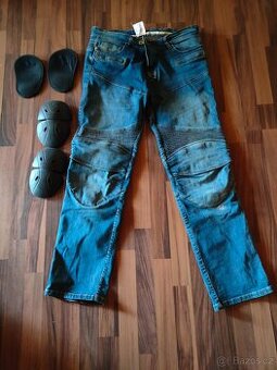 Moto jeans pánské modré