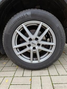 Alu 5x115 na zimních gumách.
