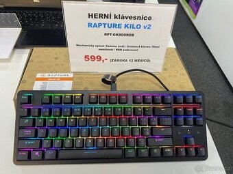 HERNÍ klávesnice RAPTURE KILO v2 RPT-GK80ORDB
