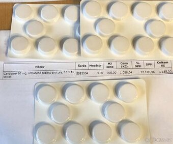 3 x Cardisure 10 mg - ochucené tablety pro psy