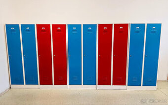 Plechová skříňka, 2 oddíly