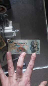Bankovka 20kč
