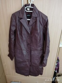 Dámský kožený kabát zn. Mia Linea vel. 38