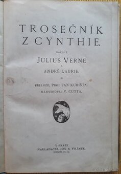 Trosečník z Cynthie (Jules Verne), nakladatel Vilímek