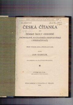 ČESKÁ ČÍTANKA (1919)