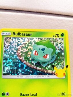 Karta Pokémon Bulbasaur holo 2021 - 1