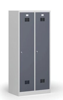 3 x kovová šatní skříň s mezistěnou, top stav, odpočet DPH