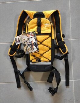 Cyklo batoh na kolo / lyže malý lehký 4 l – žlutý, modrý