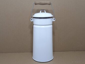 3L Smaltovaná retro bandaska na mléko