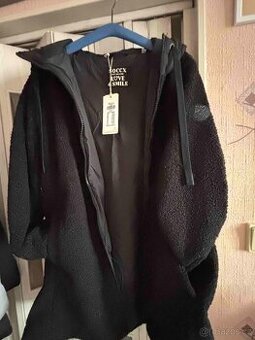 SOCCX - luxusní černý kabát vel. M/L - PC 4200 Kč