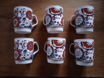 Hrnky na čaj, kávu, vodu...sada 6 ks