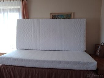 2x taštičková pružinová matrace s kokosem