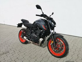 Yamaha MT07 , r.v.2021, 1.majitel, nové v ČR, najeto 10.651