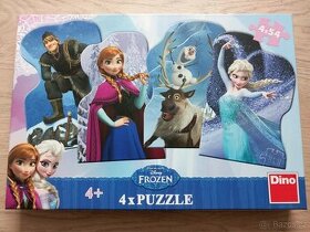 Puzzle Frozen, 4x 54 dílků - 1