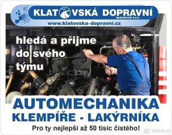 přijmeme automechanika, klempíře, lakýrníka