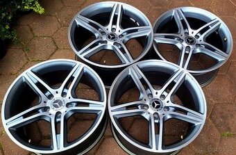 alu R18 5x112 bicolor, Mercedes CLS, W219, letné pneu 245/40