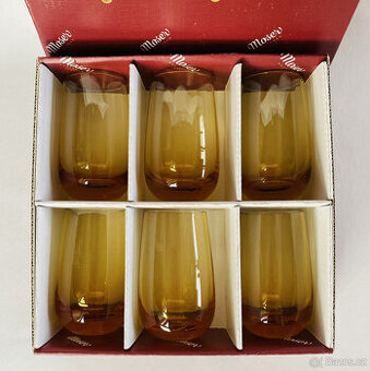 Moser 6x sklenice 80ml Optic, topasové sklo