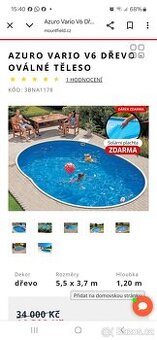 Nový bazén Azuro Vario V6