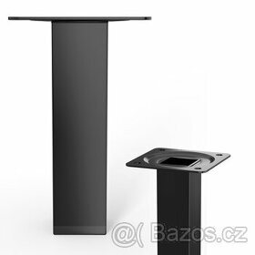 4x Nábytková noha hranatá 25x25x250mm, černá