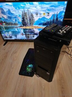 Komplet set Herní PC s Tv LG 106cm na hry a sledovaní tv p