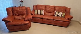 Prodám sedací soupravu z buvolí kůže