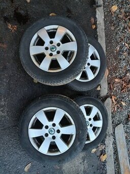 Alukola na Škoda Octavia II 195 65 15 zimni pneu